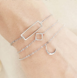 Mini square bracelet