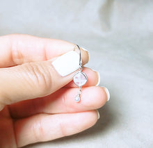 Load image into Gallery viewer, Moonstone minimalist earring
