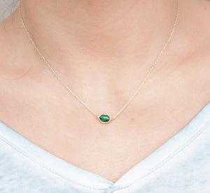 Emerald green aventurine necklace