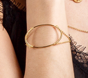 Oval shape bracelet