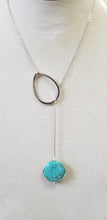 Load image into Gallery viewer, Turquoise long necklace/ Labradorite long necklace/ Turmarine long necklace
