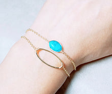 Load image into Gallery viewer, Oval gold bracelet
