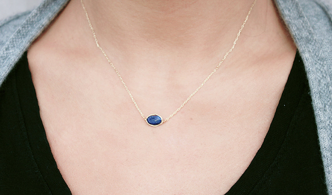Lapis lazuli  Gem stone necklace
