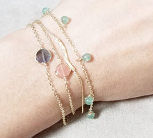 Load image into Gallery viewer, Gemstone gold bracelets
