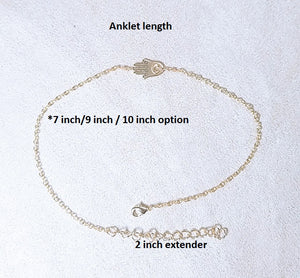 Mini metal bead unique anklets