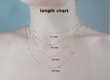 Load image into Gallery viewer, Minimalist triangle necklace / Triangle long  lariat necklace
