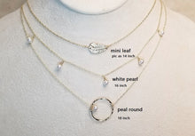 Load image into Gallery viewer, Mini pearl choker/pearl dangle necklace/pearl on round necklace
