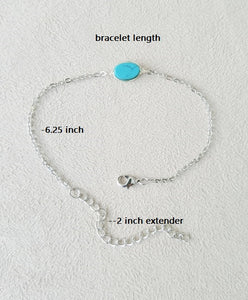 Two tone metal bead delicate bracelet