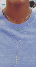 Load image into Gallery viewer, Delicate Y shaped bead necklace / Mini bead short necklace
